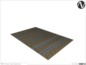 Sims 3 — Frisco Rug by ArtVitalex — Bedroom Collection | All rights reserved | Belong to 2022 ArtVitalex@TSR - Custom