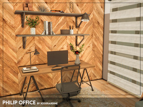 Sims 4 — Philip Office (TSR only CC) by xogerardine — Modern office space!