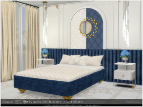 Sims 4 — Nadia bedroom furniture by Severinka_ — A set of furniture and decor for the decoration bedroom in the
