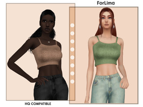 Sims 4 — LimaTop2 by ForLima — 8 Colors HQ Compatible All LOD's New Mesh Custom Thumbnail