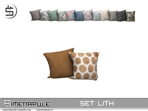 Sims 4 — Set Lith - Cushion 02 by Simenapule — Set Lith - Cushion 02. 7 colors.