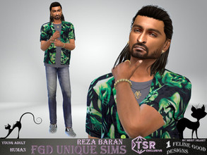 Sims 4 — Reza Baran by Merit_Selket — Reza is dreaming of an successful career and spends every moment of his spare time