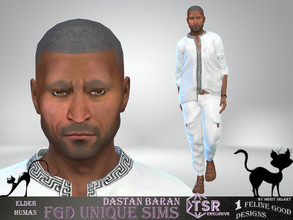 Sims 4 — Dastan Baran by Merit_Selket — Dastan loves his family, food and all cats that cross his way Dastan Baran Elder