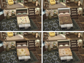 Sims 4 — Cozy bed (you need Cats & Dogs) by Simmie_Studios — Cozy bed for your sims to sleep during cold and dark