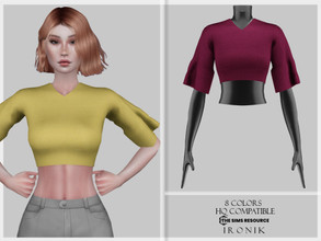 Sims 4 — Costume No.8 by _ironik_ — _ironik_ Costume No.8 -8 Colors -HQ Compatible -New Mesh (All LODs) -All Texture Maps