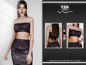 Sims 4 — SEQUIN SET-246 (TOP) BD750 by busra-tr — 10 colors Adult-Elder-Teen-Young Adult For Female Custom thumbnail