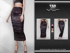 Sims 4 — SEQUIN SET-246 (SKIRT) BD751 by busra-tr — 10 colors Adult-Elder-Teen-Young Adult For Female Custom thumbnail