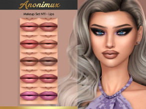 Sims 4 — Makeup Set N11 - Lips by Anonimux_Simmer — - 10 Swatches - BGC - HQ - Thanks to all CC creators - I hope you