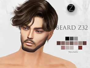 Sims 4 — BEARD Z32 by ZENX — -Base Game -All Age -For Female -15 colors -Works with all of skins -Compatible with HQ mod