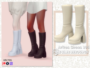 Sims 4 — Long boots / 108 by Arltos — 9 colors. HQ compatible.