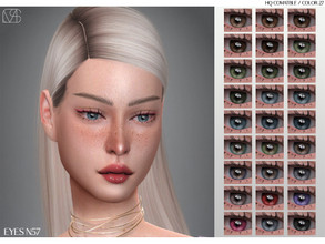 Sims 4 — LMCS Eyes N57 by Lisaminicatsims — -New Mesh -Face Paint category -HQ comatble -27 swatches -All Skin