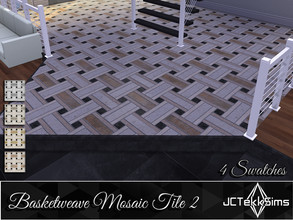 Sims 4 — Basketweave Mosaic Tile 2 by JCTekkSims — Created by JCTekkSims.
