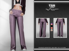 Sims 4 — WOVEN SET-248 (BOTTOM) BD757 by busra-tr — 10 colors Adult-Elder-Teen-Young Adult For Female Custom thumbnail