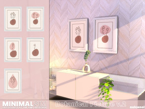 Sims 4 — MinimalSIM Botanical Picture v.2 by nolcanol — MinimalSIM Botanical Picture v.2