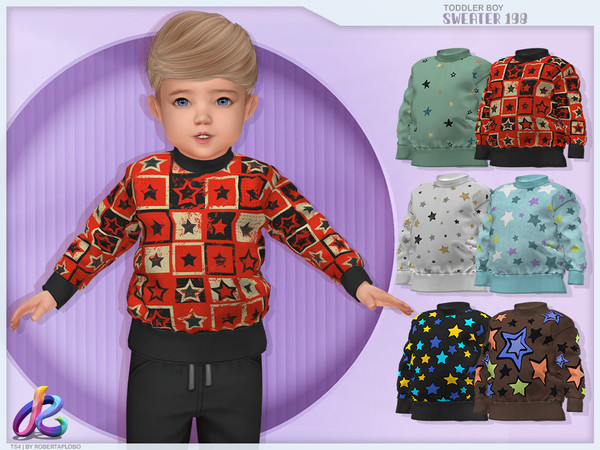 Sims 4 — Toddler Boy Sweater 198 / Retexture by RobertaPLobo — :: Toddler T-Shirt 198 - TS4 :: Only for Boys :: 6