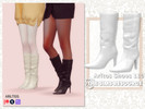 Sims 4 — Leather boots / 110 by Arltos — 7 colors. HQ compatible.