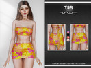 Sims 4 — FLORAL SET-250 (SKIRT) BD761 by busra-tr — 6 colors Adult-Elder-Teen-Young Adult For Female Custom thumbnail