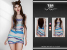 Sims 4 — MINI DRESS BD763 by busra-tr — 8 colors Adult-Elder-Teen-Young Adult For Female Custom thumbnail -Compatible