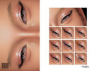 Sims 4 — Smokey Eyeliner | N115 by cosimetic — - Female - 10 Swatches. - 10 Custom thumbnail. - You can find it in the