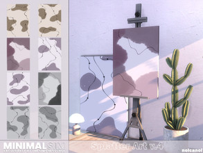 Sims 4 — MinimalSIM Splatter Art v.4 by nolcanol — MinimalSIM Splatter Art v.4