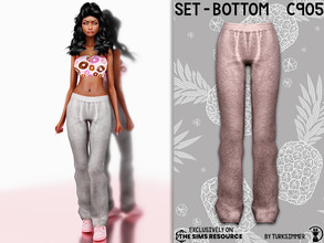 Sims 4 — Set-Bottom C905 by turksimmer — 5 Swatches Compatible with HQ mod Works with all of skins Custom Thumbnail New