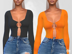 Sims 4 — Chain Detail Cardigans by saliwa — Chain Detail Cardigans 5 swatches