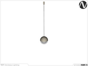 Sims 3 — Bordeaux Sphere Ceiling Lamp Medium by ArtVitalex — Lighting Collection | All rights reserved | Belong to 2022