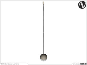 Sims 3 — Bordeaux Sphere Ceiling Lamp Tall by ArtVitalex — Lighting Collection | All rights reserved | Belong to 2022