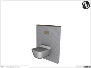 Sims 3 — Orlando Toilet With Closed Lid by ArtVitalex — Bathroom Collection | All rights reserved | Belong to 2022