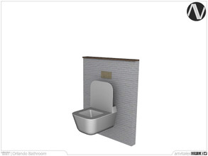 Sims 3 — Orlando Toilet With Open Lid by ArtVitalex — Bathroom Collection | All rights reserved | Belong to 2022