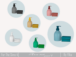 Sims 4 — Ava set part V Kitchen - dish detergent by Ylka — Has 6 colors. You can see all the colors in the photo above.