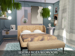 Sims 4 — Hydrangea Bedroom by dasie22 — Hydrangea Bedroom is an elegant, contemporary room. Please, use code