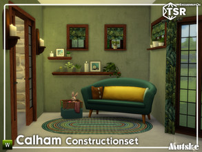 Sims 4 — Calham Construstion Part 3 by Mutske — This set is inspired on an English cottage. The windowsills have extra