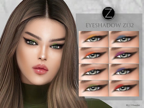 Sims 4 — EYESHADOW Z132 by ZENX — -Base Game -All Age -For Female -8 colors -Works with all of skins -Compatible with HQ