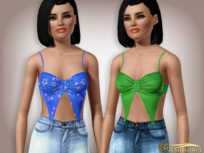 Sims 3 — Tank Top TS3 032 by Harmonia — 4 color. Recolorable Please do not use my textures. Please do not re-upload.