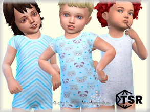 Sims 4 — Combidress Blue 2  m by bukovka — Kombidress for boy, Toddler. Set independently, the new mesh mine included.