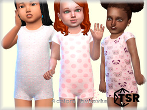 Sims 4 — Combidress Pink 2  f by bukovka — Combidress for girls, Toddler. Set independently, the new mesh mine included.