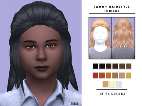 Sims 4 — Tommy Hairstyle [Child] by OranosTR — Tommy Hairstyle is a medium hairstyle for child sims. This hair has 15 EA