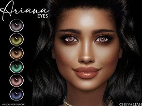 Sims 4 — Ariana Eyes by chevaliah — 6 colors Facepaint category HQ compatible All Ages - male/female Custom thumbnail