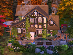 Sims 4 — Fall Cottage - no CC  by Flubs79 — here is a cozy and rustic fall cottage for your Sims it has 2 bath and 3