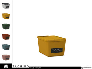 Sims 4 — Tachiro Toy Storage Box by wondymoon — - Tachiro Kids Room - Toy Storage Box - Wondymoon|TSR - Creations'2022