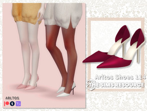 Sims 4 — Pointed toe heels / 114 by Arltos — 8 colors. HQ compatible.