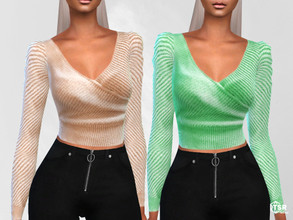 Sims 4 — Puff Sleeve Sweaters by saliwa — Puff Sleeve Sweaters 4 swatches