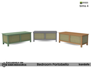Sims 4 — kardofe_Bedroom Portobello_Trunk by kardofe — Wooden chest, decorated with grilles, in three colour options
