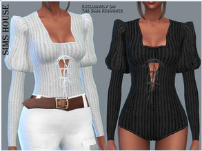 Sims 4 — BLOUSE BODY SLEEVE FLASHLIGHT by Sims_House — BLOUSE BODY SLEEVE FLASHLIGHT 6 options. Women's knitted blouse