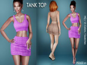 Sims 4 — Strapback Tank by pizazz — Strapback tank for your sims 4 game. Dress it up or keep it casual. Make it your