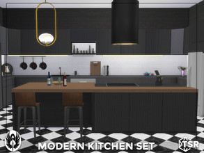 Sims 4 — Modern Kitchen Set Part - I by nemesis_im — Sets of furniture from Modern Kitchen Set Part - I - Light Ceilling