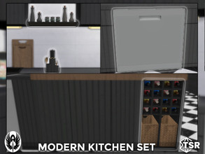 Sims 4 — Modern Kitchen Set Part - III by nemesis_im — Sets of furniture from Modern Kitchen Set Part - III - Oil and