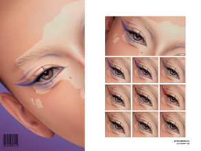 Sims 4 — Eyeliner | N116 by cosimetic — - Female - 10 Swatches. - 10 Custom thumbnail. - You can find it in the makeup