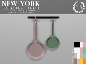 Sims 4 — New York Kitchen Deco PtI - Hanging Pans by networksims — Hanging pans for the NYKD bar.